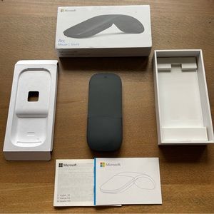 Microsoft Arc Mouse Souris Arc Black Windows 10 Bluetooth